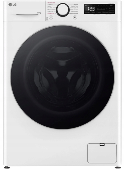 Lavatriçe tharëse LG F2D85501W Slim, 8kg 5kg, 60cm, e bardhë