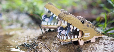 Puzzle 3D Safari Ltd EUGY Alligator, lodër edukative, material biodegradues, shumëngjyrësh