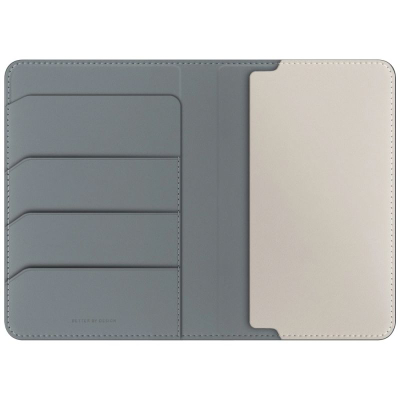 Kuti pasaporte Uniq Belmont, me RFID blocking, jeshile krem