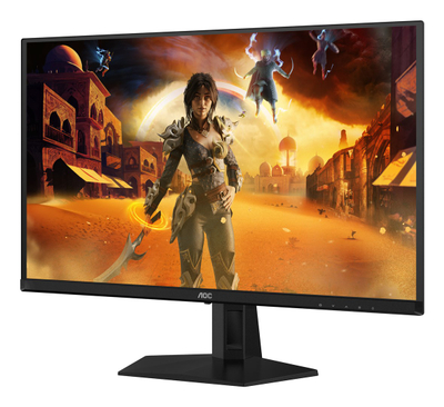 Гејминг монитор AOC G4 Q27G41ZDF, 26.5\", QHD QD OLED, црн со црвена боја