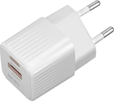 Karikues muri 4smarts VoltPlug Duos Mini 540114, 20W, me 2 porta USB, i bardhë