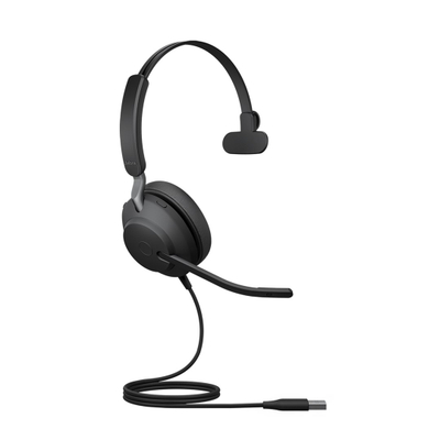 Слушалки Jabra Evolve2 40SE UC Mono, USB-A, 40mm, црни