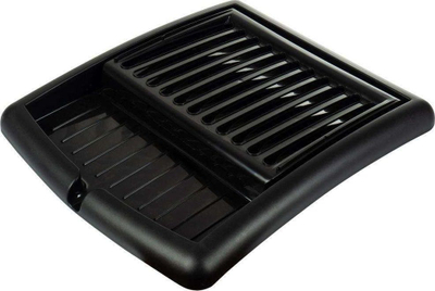 Tharëse enësh Vilde Dish Rack, 45x39x26cm, plastike, e zezë
