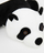Lodër pelushi Smiki Panda, 70 cm, e madhe, bardh e zi