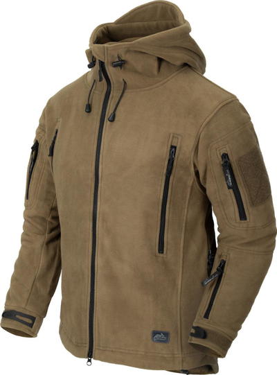Xhaketë fleece Helikon-Tex Patriot, double fleece, me kapuç, coyote