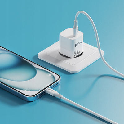 Karikues muri BWOO CDA155, 20W PD, USB-C, i bardhë