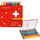 Set lapsa me ngjyra Caran D'Ache Swisscolor, 18 copë, ujë-tretshëm, kuti metalike e kuqe