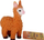 Lodër antistres Hippo Alpaca, 9cm, e mbushur me rruaza, shumëngjyrëshe