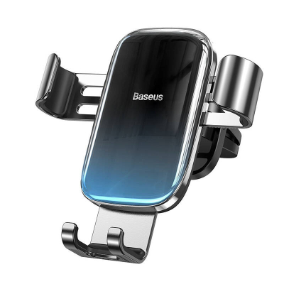 Mbajtës telefoni për makinë Baseus Glaze SUYL-LG01, gravitacional, për grilë ventilimi, i zi
