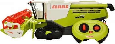 Lodër telekomandë kombajnë Claas Lexion 780, shkallë 1:20, 2.4GHz, jeshile e bardhë