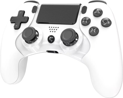 Kontroller White Shark Centurion, wireless / me kabllo, i bardhë