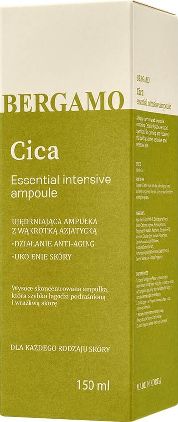 Ampulë fytyre Bergamo Cica Nourishing, Centella Asiatica, 150ml