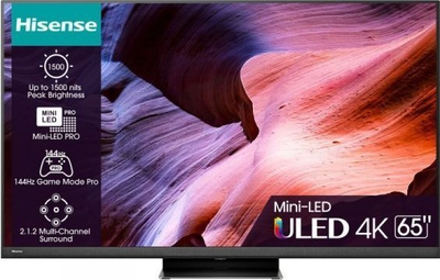 TV Hisense 65U8KQ, 65", 4K QLED, i zi
