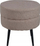 Puf Venture Home Pot, 40x40x40 cm, material teddy, bezhë me të zezë