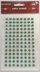 Sticker dekorativ Mentor me kristale, lule jeshile 8 mm, 112 copë