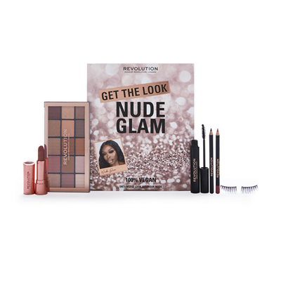Set Paletë hijesh për sy + Maskarë për qerpikë + Penel për sy + Qerpikë artificial + Buzëkuq dhe laps për buzë Revolution