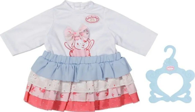 Set rrobash për kukull Baby Annabell Outfit Skirt, për kukulla 43cm, me varëse rrobash, rozë