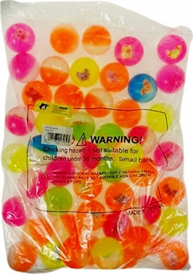 Top me gome Adar, 4.5 cm, set me 50 copë, shumëngjyrësh