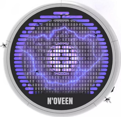 Инсектицидна ламба Noveen IKN951, LED 20W, 250m², сива декоративна