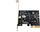Kartë zgjerimi Exsys EX-12011, PCIe 3.0 x4, USB Type C 3.2 Gen 2x2, e zezë
