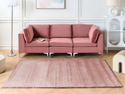 Qilim Faux Fur MIRPUR, 160 x 230 cm, lesh artifikçial, rozë