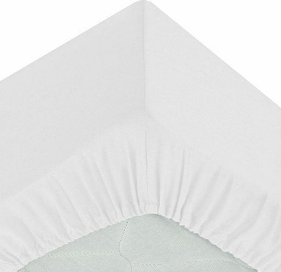 Çarçaf poshtë Atmosphera Fitted, 90 x 190 cm, pambuk 100%, i bardhë