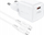 Karikues rrjeti Acefast A77 Mini, 30W PD GaN, me kabllo USB C, i bardhë