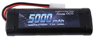 Bateri RC Gens Ace GC6N5000-TM, NiMH 7.2V, 5000mAh, e zezë