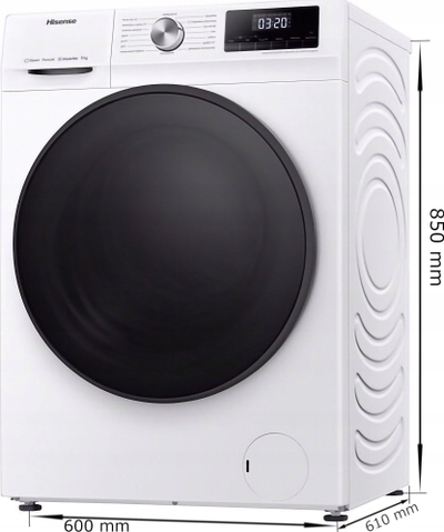 Lavatriçe Hisense WFQA9014EVJM, 9 kg, 1400 RPM, e bardhë