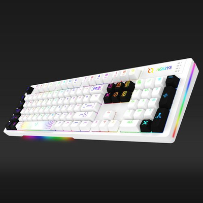 Tastierë gaming AQIRYS ALUDRA, mekanike, RGB, e bardhë