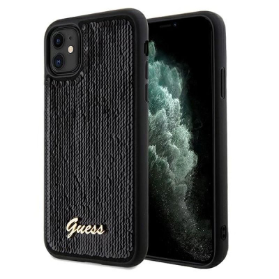 Futllëk Guess GUHCN61PSFDGSK për iPhone 11 XR 6.1", hardcase, i zi