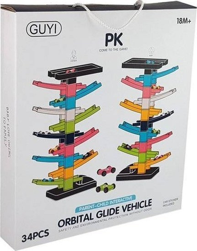 Lodër pistë garash GUYI PK, 10 kate, 2 pista, shumëngjyrëshe