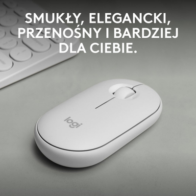 Maus Logitech Pebble 2 M350s, i bardhë