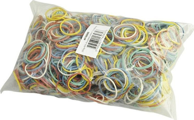 Llastik gome Q-Connect, 250 g, 25 mm, 1340 copë, shumëngjyrësh
