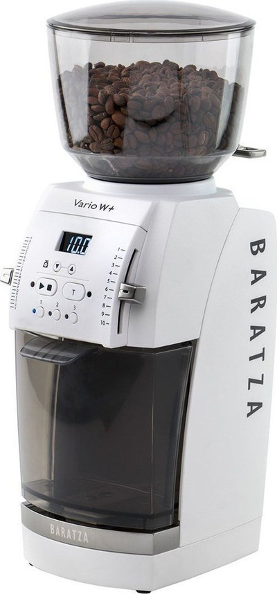 Mulli kafeje Baratza Vario W+, automatik, burr çeliku, i bardhë