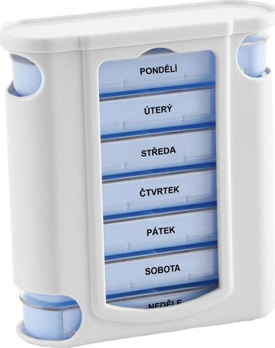 Organizues tabletash javor, 7 ditë, 4 ndarje në ditë, i tejdukshëm