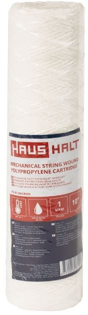 Fishek filtër uji Haushalt PPW-10A, 10", 25 µm, i bardhë