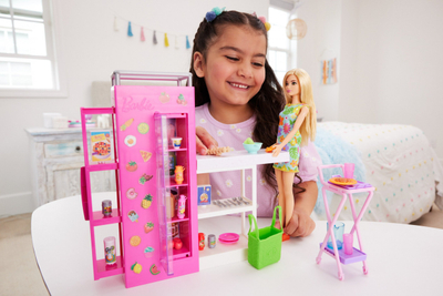 Set lodër Barbie Mattel Dream Pantry HJV38, kuzhinë me pajisje, mbi 25 aksesorë