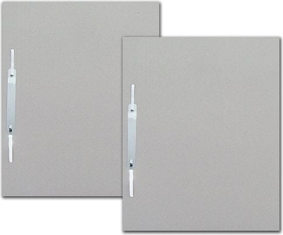 Досие Barbara File Fastener With Flap A4, еколошки картон, бело-сива