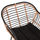 Karrige lounge për jashtë Allegra HM5663.11, metal dhe ratan, 58x59x81cm, bezhë e zezë