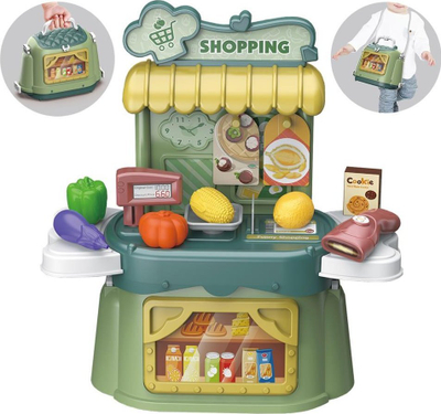 Set lodre supermarket Vanyeh 18T06, 24 copa, 3 në 1, jeshil