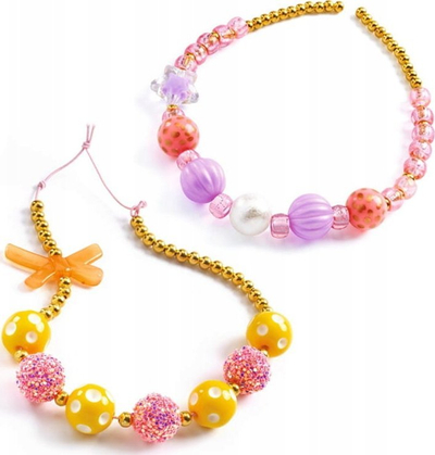 Set krijimi bizhuterish Djeco Golden Bubbles, mbi 200 rruaza, për fëmijë 4–8 vjeç, shumëngjyrësh