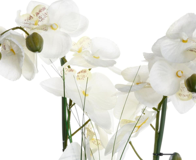 Bimë artificiale Atmosphera Orchid, me vazo qeramike, 53 cm, e bardhë
