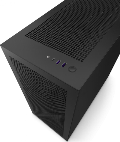 Куќиште за компјутер NZXT H7 Flow, USB-C, co прозорец, црна
