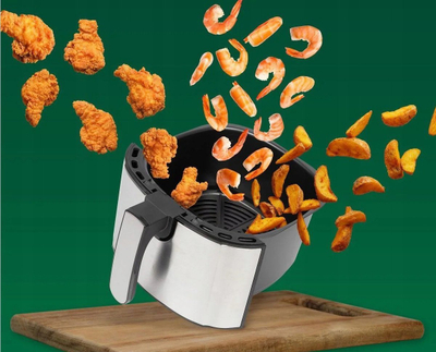 Fritezë ajri Clatronic PC-FR 1239 H, me ekran dixhital, inoks, ngjyrë e zezë