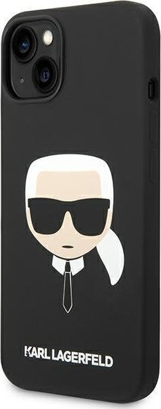 Mbulesë telefoni Karl Lagerfeld KLHCP14MSLKHBK për iPhone 14 Plus, silikon, hardcase, e zezë