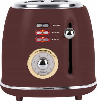 Toaster Berlinger Haus BH-9520 Leonardo, për 2 feta, 6 shkallë thekjeje, burgundy