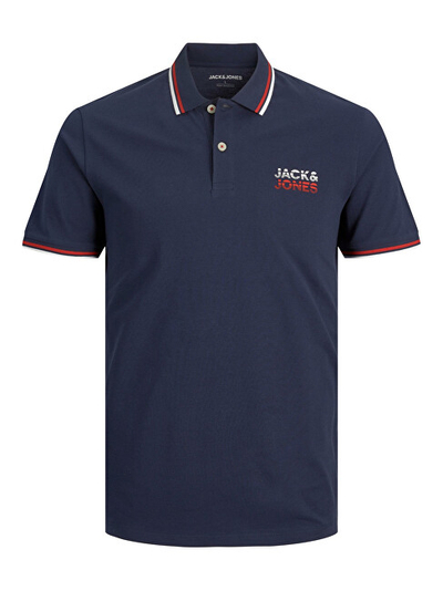 Maicë polo Jack&Jones JJATLAS Regular Fit, e kaltër