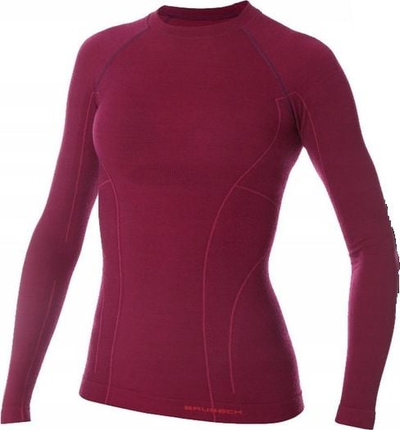 Bluzë femrash Brubeck Active Wool LS12810, me mëngë të gjata, për gjithë sezonin, lejla