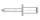 Riveta blind TOOLCRAFT 159963, 5 x 35 mm, alumin çelik, 100 copë